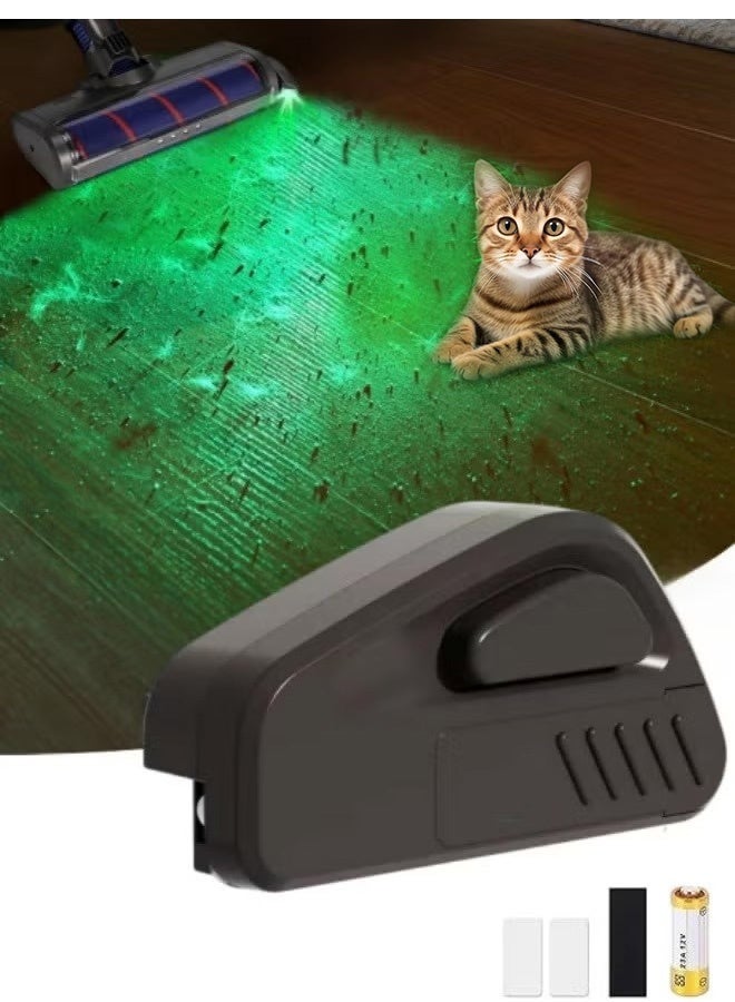 GMORO Dust Detector Light, Green Led Light for Vacuum Cleaner Head Accessories, Dust Detector Led Light for Vacuum Cleaners,Green Light Attachment Suitable for Dyson Shark Bissell, Reveal Pet Fur Dog Cat Hair for Household Appliances Vacuum Cleaner Accessories - Image 1