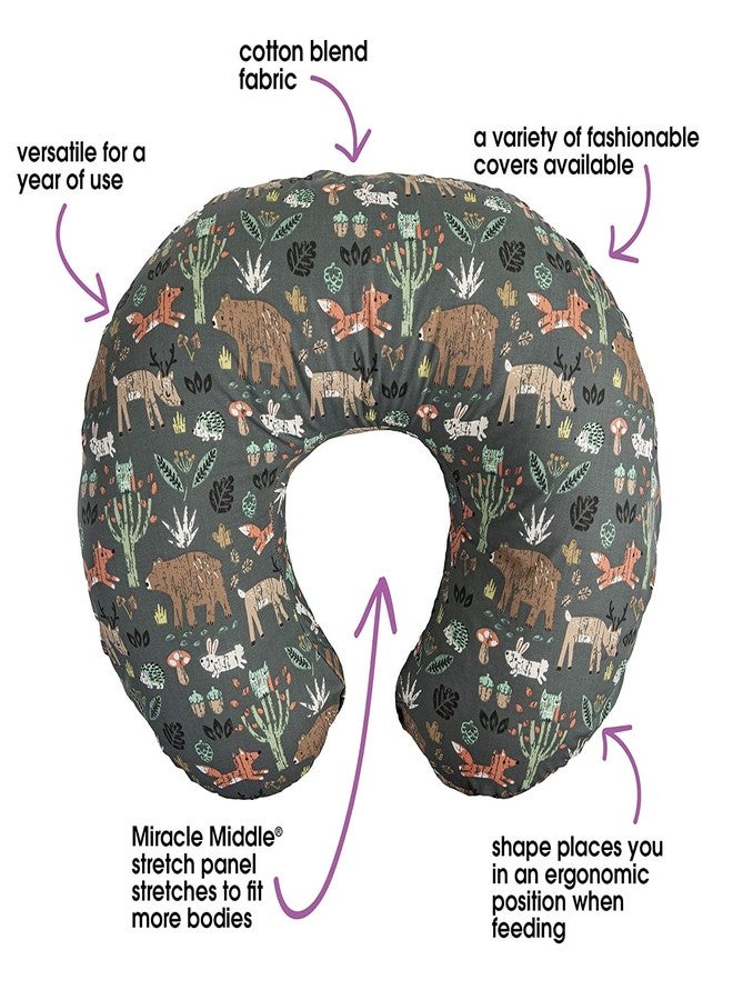 Proliva وسادة بروليفا للرضاعة الطبيعية للأطفال حديثي الولادة مع غطاء قابل للفصل، وسادة الرضاعة الطبيعية ووسادة الأمومة، مجموعة دعم لوسادة الرضاعة الطبيعية وسرير الأم (بالو - أخضر) - Image 3