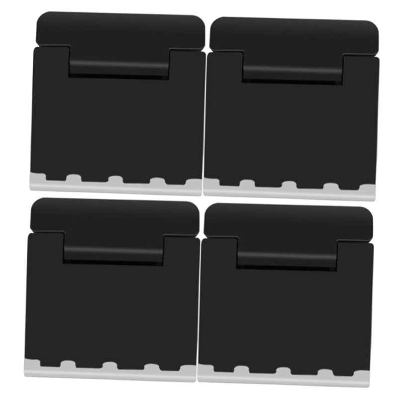 Portable Foldable Laptop Stand Ergonomic Cooling Holder Black 4 Pcs - Image 2