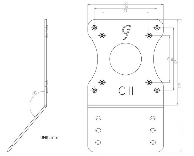 Gladiator Joe Monitor Arm/Mount VESA Bracket Adapter Compatible with 32" Curved Display Monitor CF397 and 24" Curved Display Monitor CRG5-100% Made in North America [Patent Pending] - Image 2