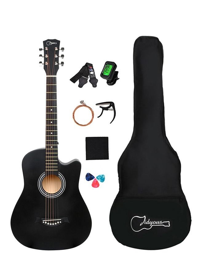 Jidyous 38 Inch 6 Strings Acoustic Guitar Set KSA Riyadh Jeddah