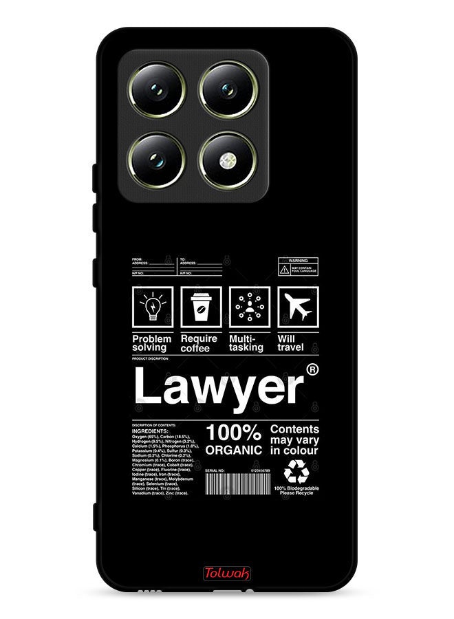 Tolwak Xiaomi 14T 5G Protective Case Cover Lawyer Sticker - Image 1