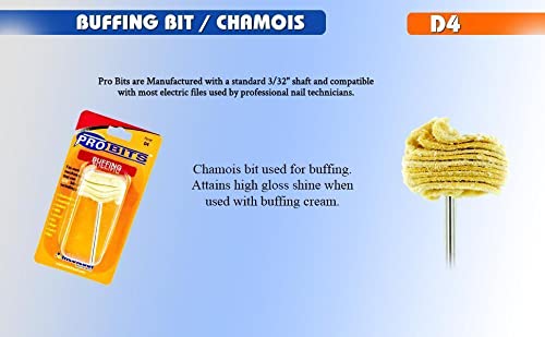 Medicool D4 chamois buffing wheel bit. - Image 2