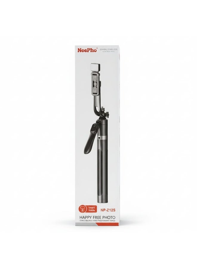 NeePho Smart Selfie Stick Tripod NP-Z12S with LED Fill Light & Bluetooth Remote – 1830mm Extendable Aluminum Alloy Stand for Stable Video & Photography - Image 2