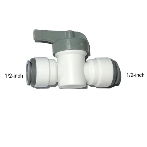YZMSZ 12pcs 12 inch water line Quick Connect Push In to Connect Tube Fitting for RO Reverse Osmosis Water Filter Tube Fittings Valve Tee Elbow Straight Bulkhead Elbow stem - Image 3