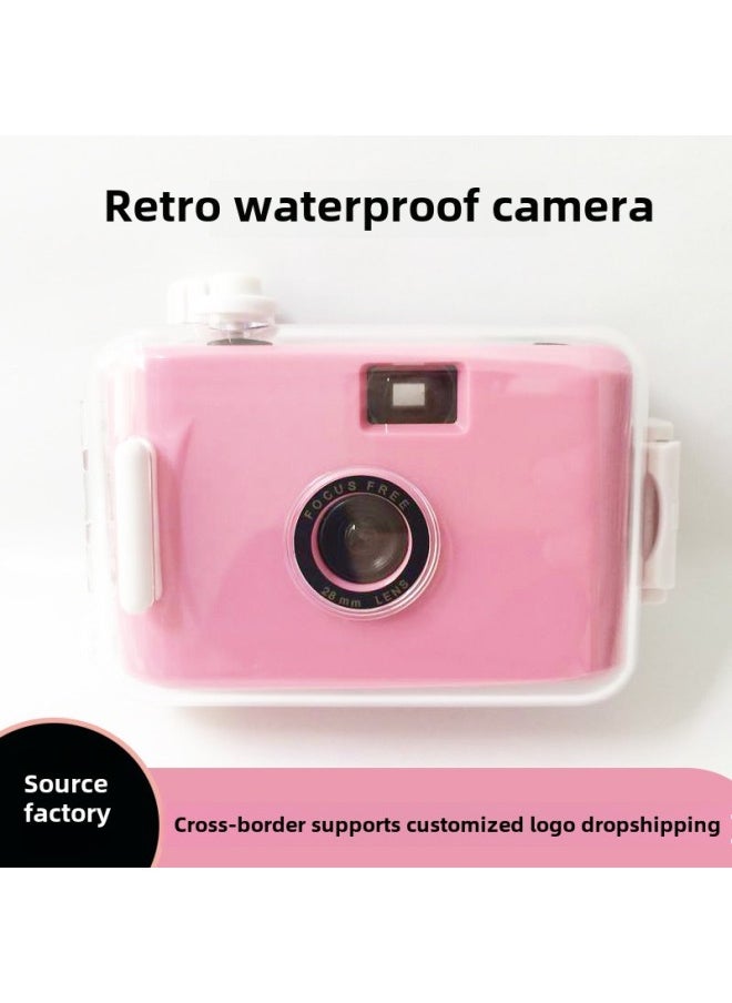 Generic - Source Manufacturer 135 Retro Film Film Fool Underwater Waterproof Diving Non-polaroid Camera Customization *made In Stock-Color:Light Pink And White Shell - Image 1