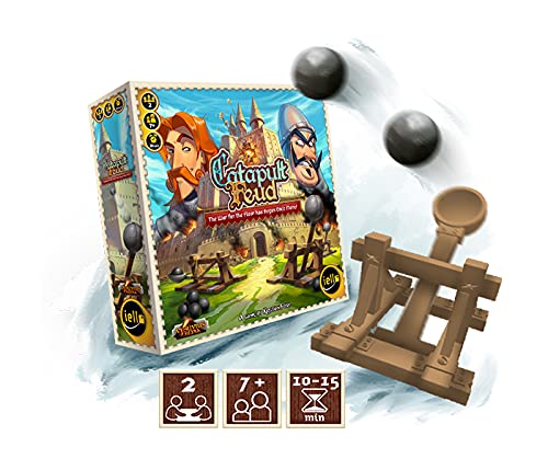 IELLO: Catapult Feud Game - Ready, Aim... Launch The Catapults! 2 Player Game, Strategy Board Game, Knock Down All Your Opponent's Troops to Win, for Ages 7 and up - Image 5
