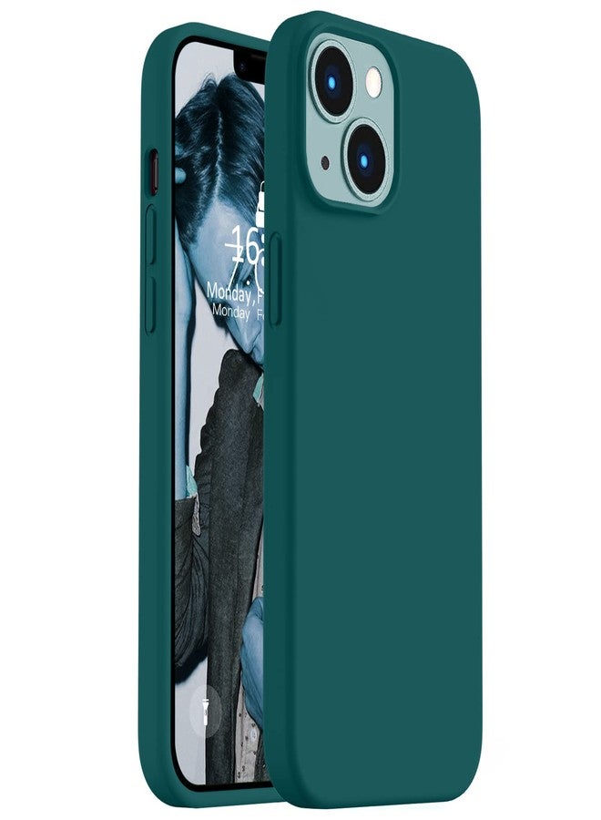 Vooii Compatible with iPhone 14 Case,[Silky Touch Premium Liquid Silicone] [Soft Anti-Scratch Microfiber Lining], Ultra Slim Shockproof Protective Case for iPhone 14 - Teal - Image 1