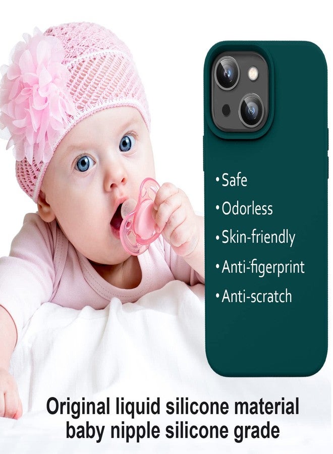 Vooii Compatible with iPhone 14 Case,[Silky Touch Premium Liquid Silicone] [Soft Anti-Scratch Microfiber Lining], Ultra Slim Shockproof Protective Case for iPhone 14 - Teal - Image 5