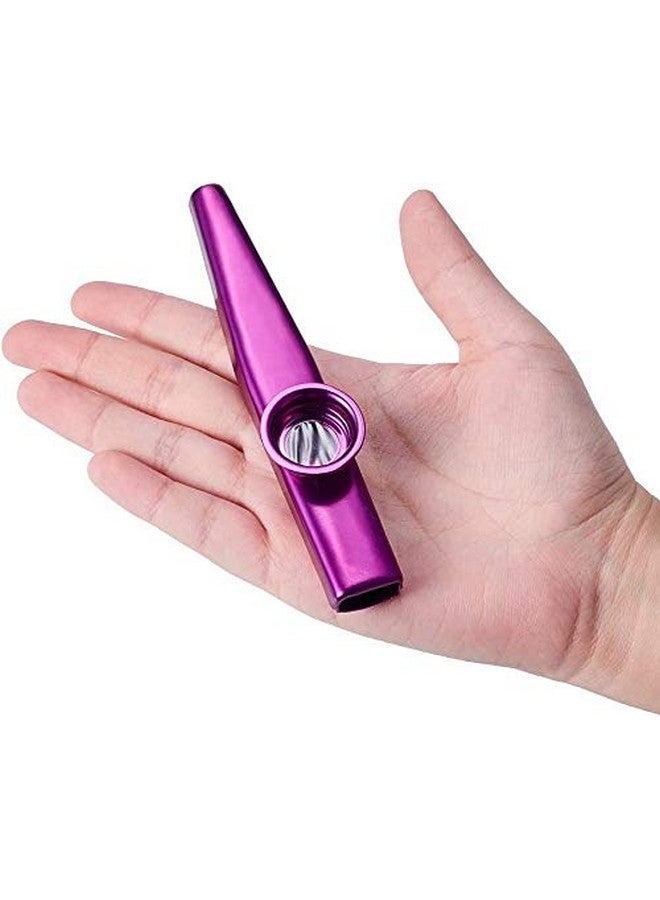 Vinayakart - Aluminum Alloy Kazoos and 5 Membrane Flute Diaphragm Mouth Kazoos - PURPLE - Image 3