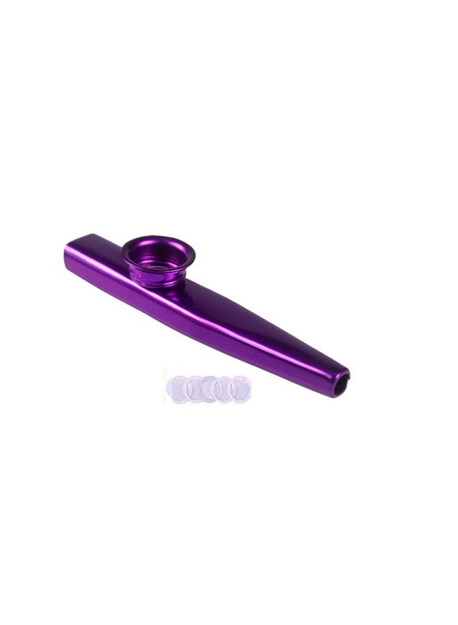 Vinayakart - Aluminum Alloy Kazoos and 5 Membrane Flute Diaphragm Mouth Kazoos - PURPLE - Image 1
