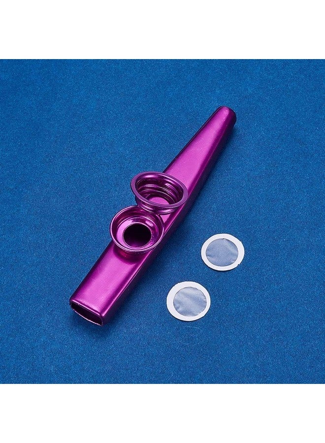 Vinayakart - Aluminum Alloy Kazoos and 5 Membrane Flute Diaphragm Mouth Kazoos - PURPLE - Image 4