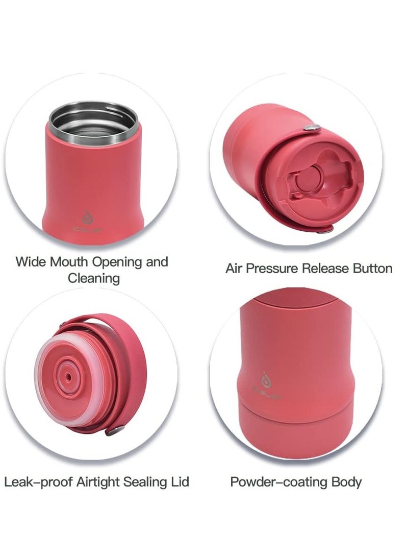 Ideus 20 oz Insulated Soup Thermo with Foldable Spolk and Bowl, All-in-one Stainless Steel Vacuum Thermal Food Jar for Lunch, Leakproof Bento Lunchbox... - Image 4