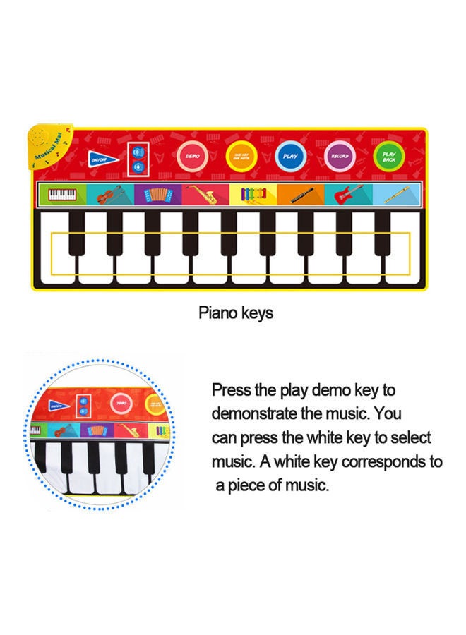 Y&D Musical Piano Keyboard Mat 148x60cm  - Image 3