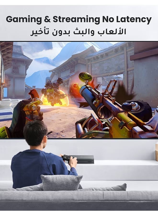 غاز كابل إيثرنت Cat8 سرعة عالية 40Gbps 2000MHz RJ45 شبكة إنترنت مضفر ومحمي سلك LAN متوافق مع ألعاب سويتش بي سي PS5 PS4 Xbox مودم راوتر واي فاي إكستيندر لوحة توصيل - Image 2