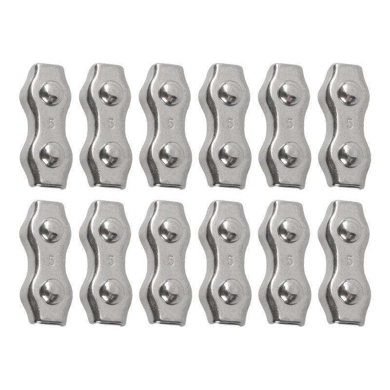 M5 Rope Connectors For Electric Fence Wires 12 Pack Galvanized Steel Weather Resistant - Image 2