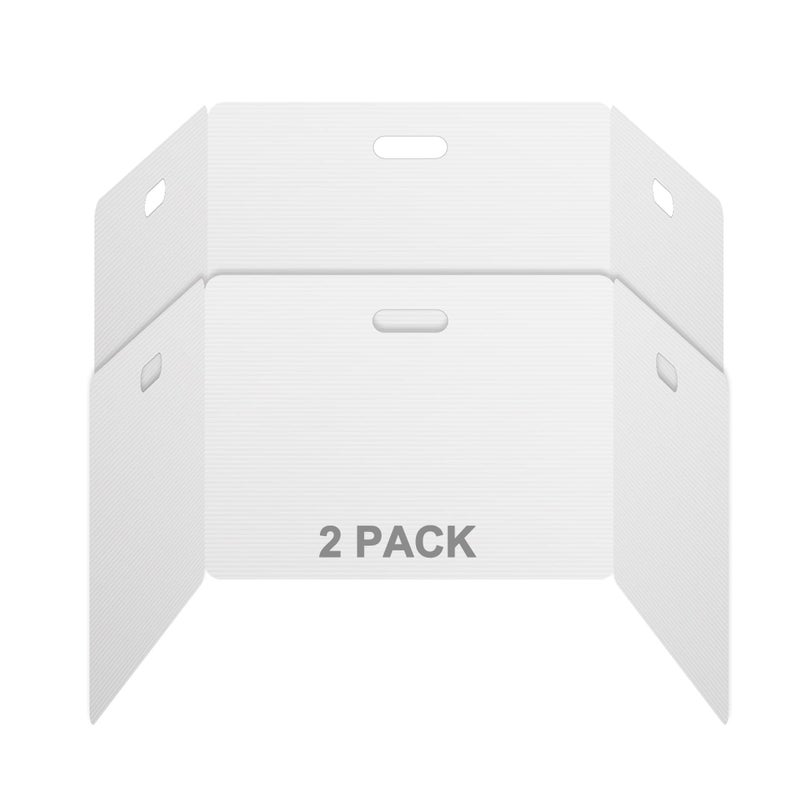 Privacy Shields 2 Pack Durable Easy Carry Plastic Desk DividersEasy to Disinfect Classroom DividersPortable DividerReusable Privacy Divider
