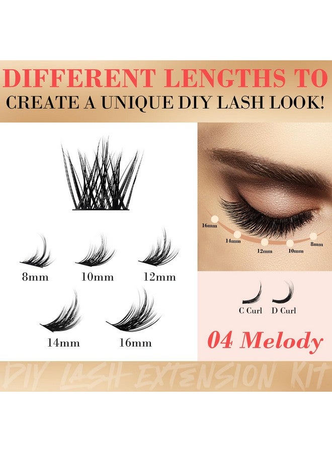 ميوفيو وصلات رموش صناعية مكونة من 180 قطعة من الرموش الصناعية الرقيقة والمتفرقة، مكونة من رموش صناعية رفيعة للغاية من المنك الناعم، صينية مختلطة (C-8-16Mix) - Image 2