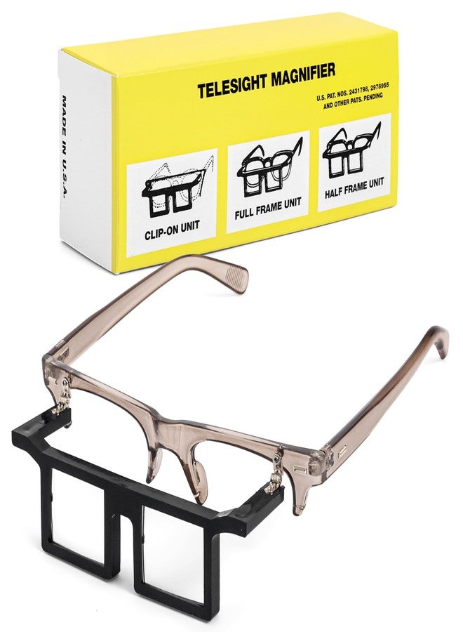 Telesight Half Frame # 44 Jewelers Glasses, Magnifying Headset, Lightweight, Available in 3 Powers, Headband Magnifier, Perfect Jewelers Vision Glasses and Lash Magnifier. Choose Below - Image 1