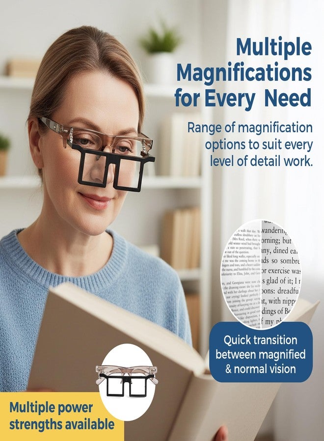 Telesight Half Frame # 44 Jewelers Glasses, Magnifying Headset, Lightweight, Available in 3 Powers, Headband Magnifier, Perfect Jewelers Vision Glasses and Lash Magnifier. Choose Below - Image 5