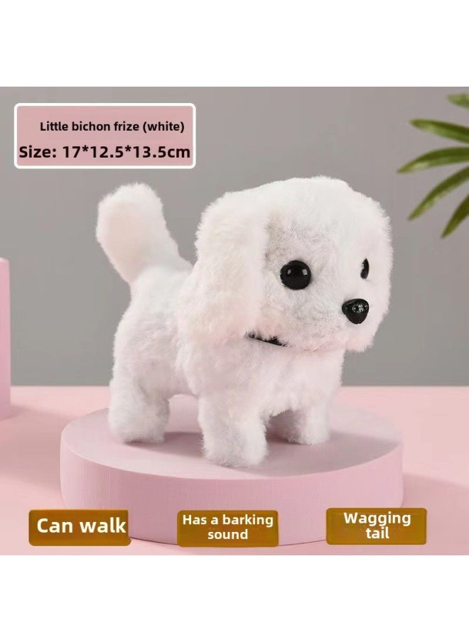 Plush Electric Puppy Children's Toy Simulation Husky Dog Can Walk And Call Voice Baby Boys And Girls Ann-Color:Motor Xiaobai♢-Specifications:+♢  - Image 1
