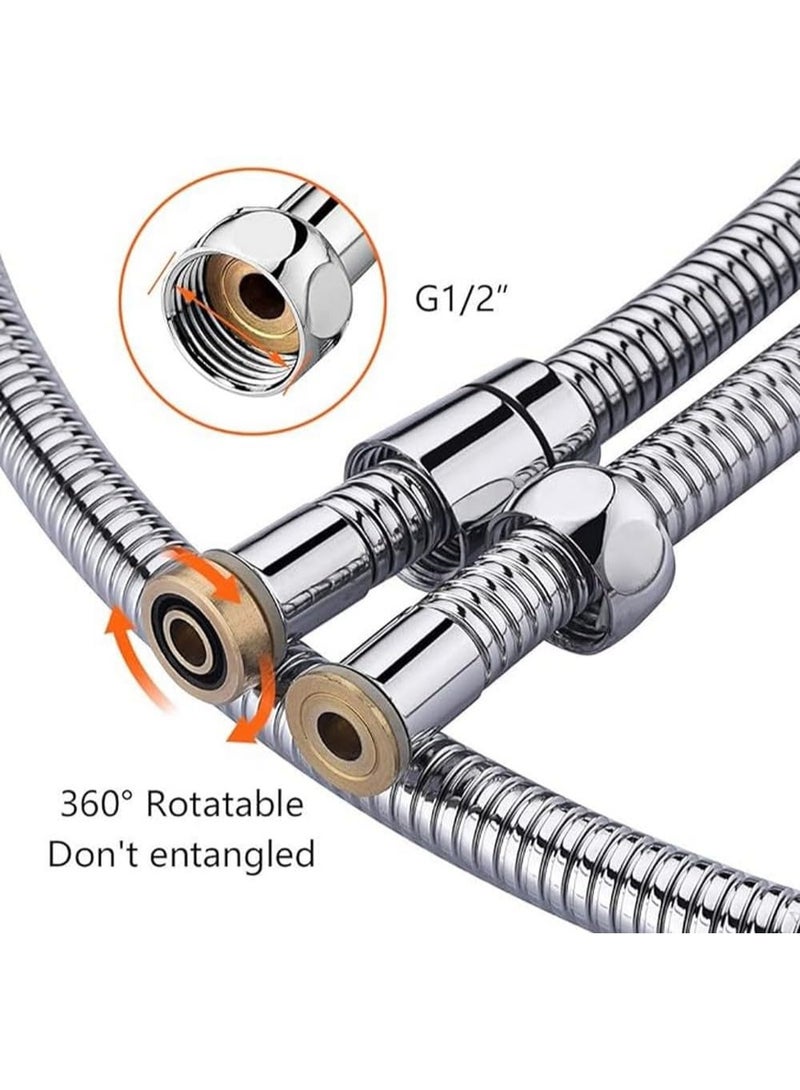 خرطوم دش عالمي من جريفيما، أنبوب مرن من الفولاذ المقاوم للصدأ بطول 1.80 متر G851-18، لون فضي - Image 5