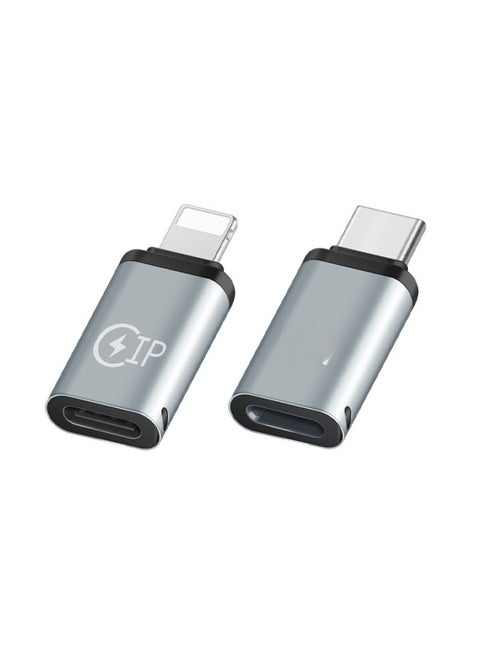 Type-c To Lightning Adapter Chip Type-c To Usb Adapter Data Transmission Supports Mobile Phone-Color:lighting Female Seat To Type-c Male Head