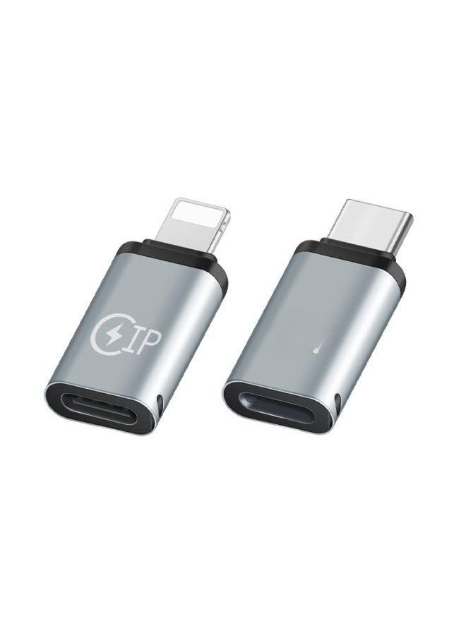 Generic - Type-c To Lightning Adapter Chip Type-c To Usb Adapter Data Transmission Supports Mobile Phone-Color:lighting Female Seat To Type-c Male Head - Image 1