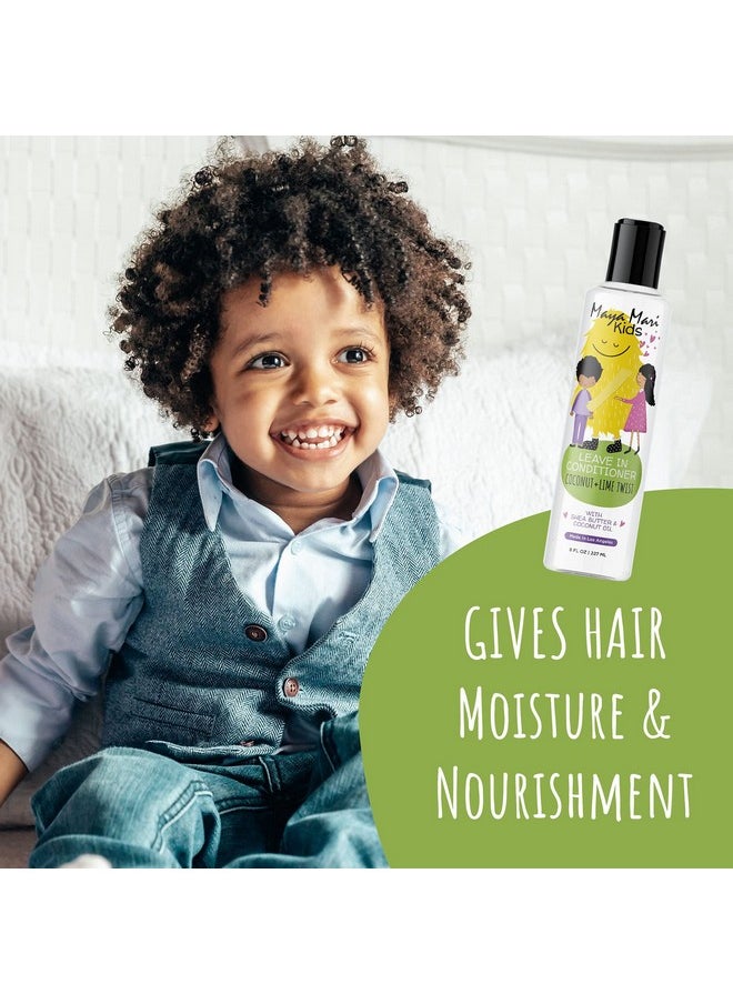 MAYA MARI MAYA MARI - Kids Leave-in Conditioner With Coconut Oil, Shea Butter, and Marula Oil, Coconut and Lime Twist, 8 oz  - Image 5