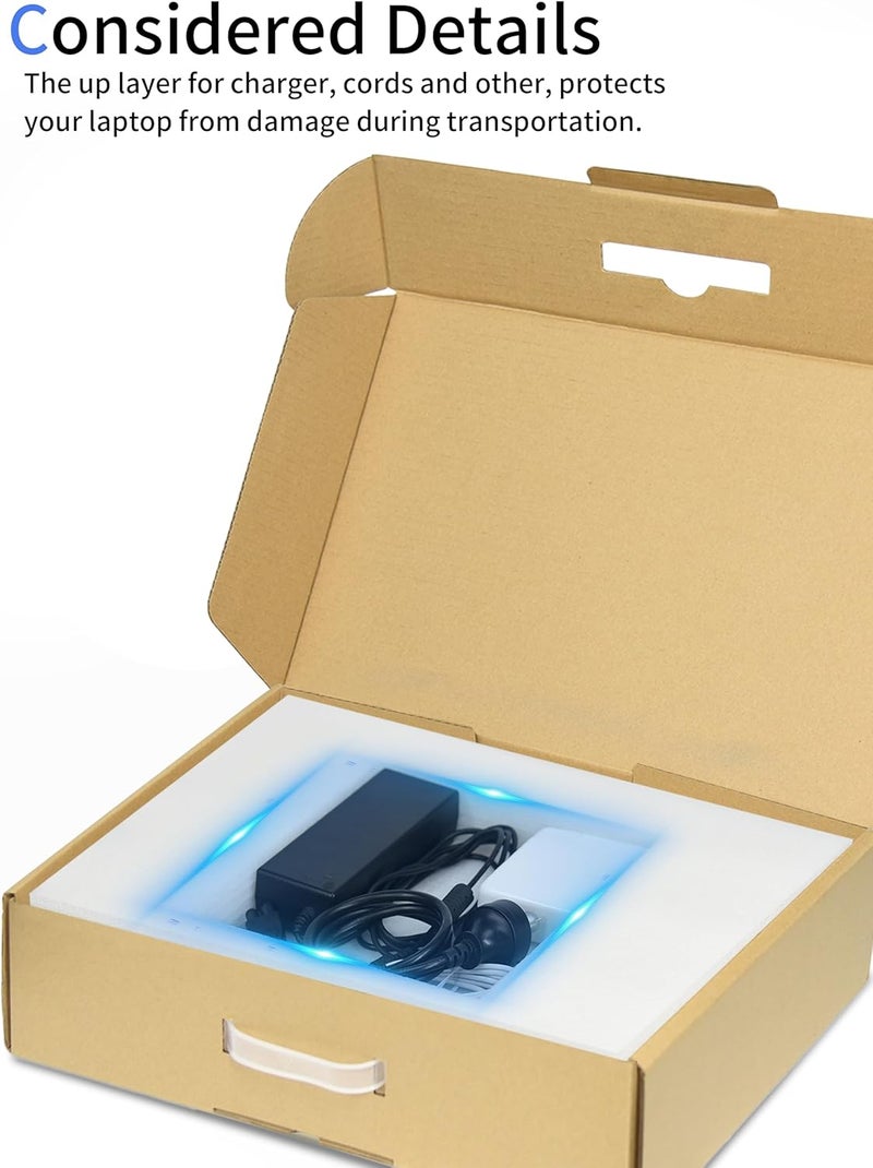 SOUNDANCE Laptop Box with Protection Foam, Cardboard Laptop Shipping Box, Secure Mailer Box for up to 17.3 Inches Notebook Computer - Image 5