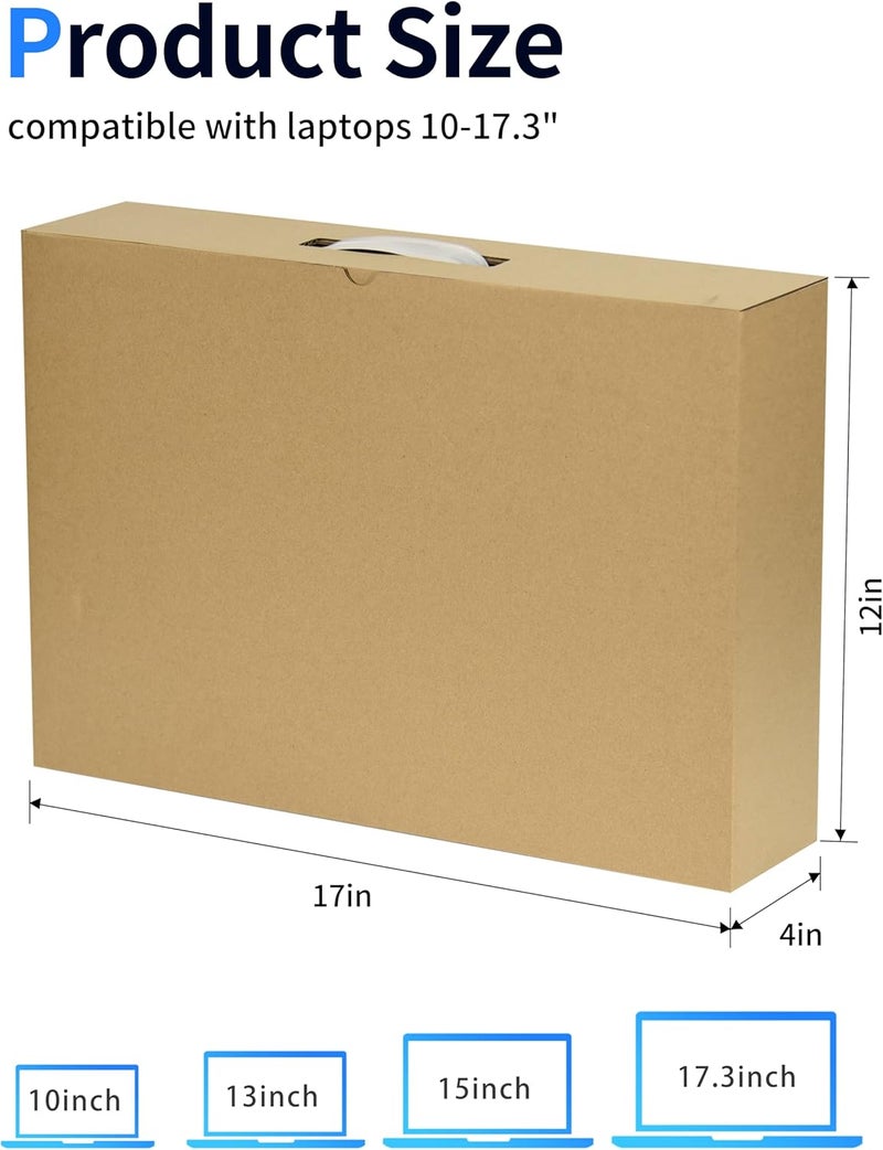 SOUNDANCE Laptop Box with Protection Foam, Cardboard Laptop Shipping Box, Secure Mailer Box for up to 17.3 Inches Notebook Computer - Image 2