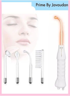 Prime by javaudan 4 in 1 Portable High Frequency Skin Therapy Machine, Blemish & Spot Control, Skin Tightening & Radiance, Wrinkle Reducing Skin Therapy Wand with 4 Different Tubes  - Image 1
