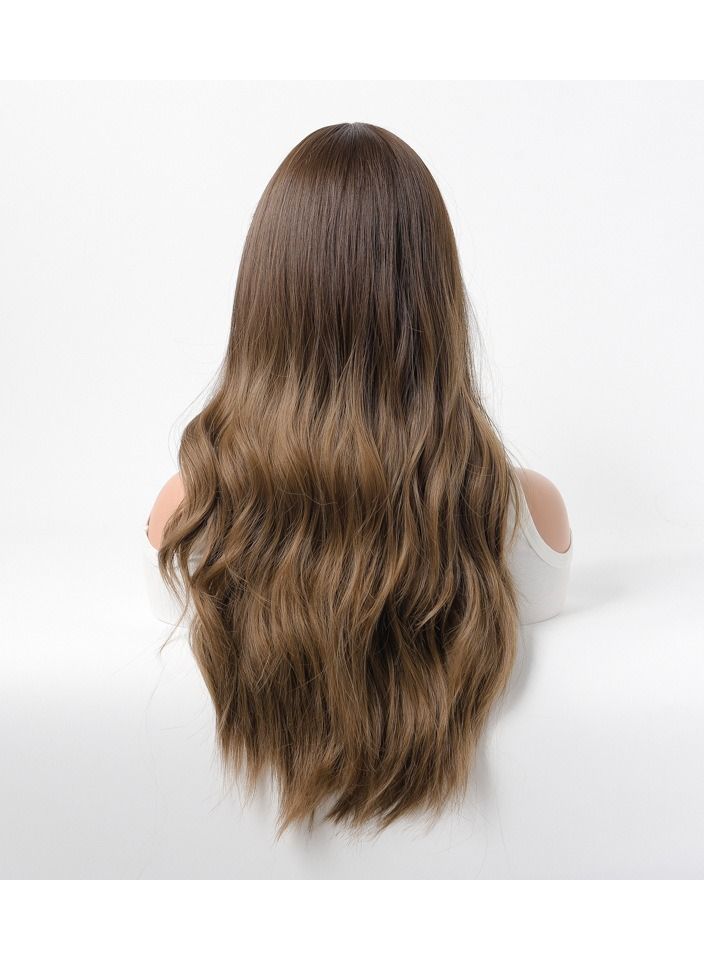 إستيل شعر مستعار طويل مجعد شعر مموج كبير متوسط ​​طويل كامل غطاء الرأس بني فاتح - Image 4