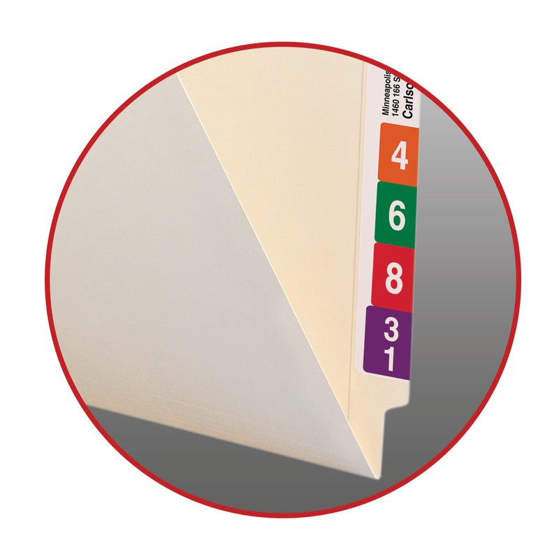 Smead End Tab File Pocket, Shelf-MasterÂ® Reinforced Straight-Cut Tab, 1 Pocket, Letter Size, Manila, 50 per Box (24115) - Image 4