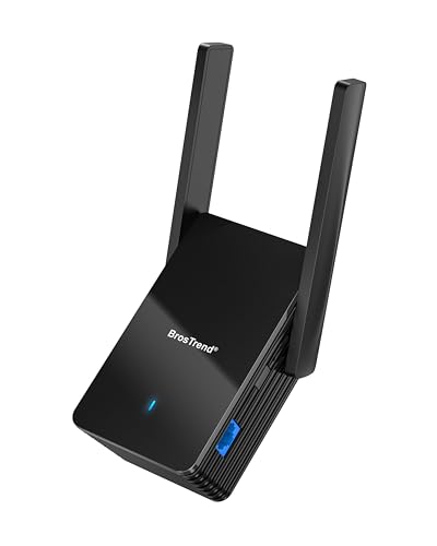 BrosTrend WiFi 6 AX3000 WiFi to Ethernet Adapter with RJ45 Gigabit Port, Dual Band Wireless Bridge for PC, Smart TV, Xbox, PlayStation, Printer, Blu-Ray Player, DVR etc. WiFi to Wired Ethernet Adapter - Image 1