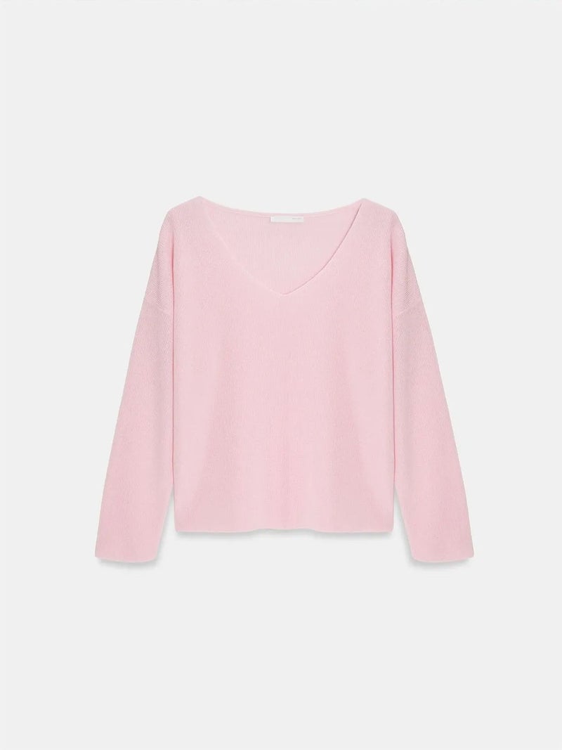 DILVIN Women's V-neck Ribbed Knit Sweater - Image 5