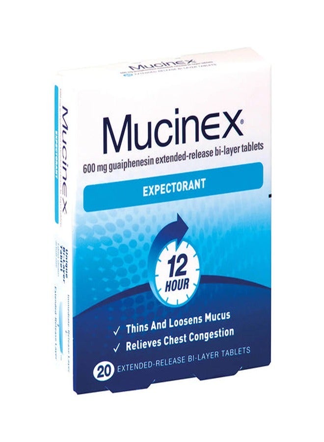 Mucinex Expectorant Tab 20s