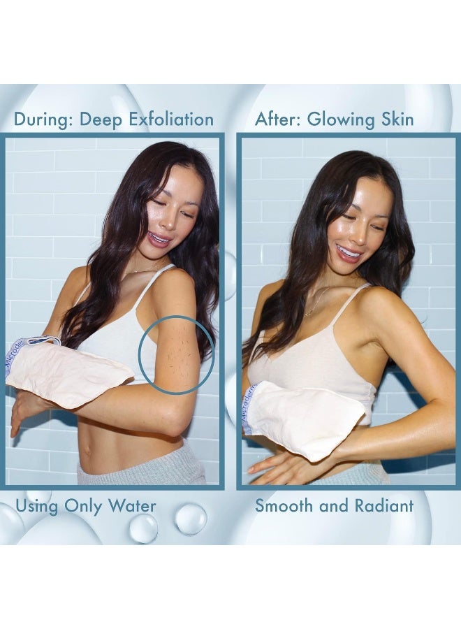 MicrodermaMitt Original Deep Exfoliating Mitt for Body - Premium Turkish Kessa Dead Skin Remover & Body Exfoliator for Keratosis Pilaris & Self-Tan Removal, Natural Skin Care Glove for Smooth Skin - Image 5