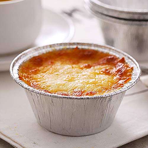 Kingrol 300 Pack Aluminum Foil Ramekins, 4 oz Disposable Baking Cups for Tart, Cupcake, Souffle, Appetizer - Image 5
