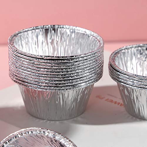 Kingrol 300 Pack Aluminum Foil Ramekins, 4 oz Disposable Baking Cups for Tart, Cupcake, Souffle, Appetizer - Image 4