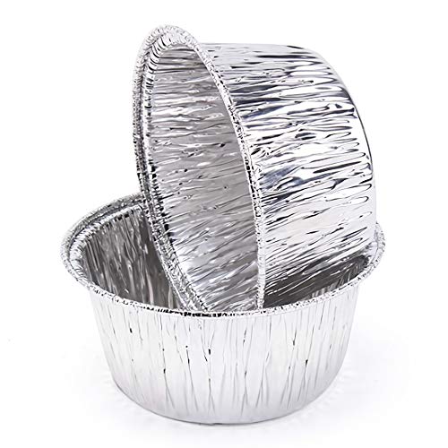 Kingrol 300 Pack Aluminum Foil Ramekins, 4 oz Disposable Baking Cups for Tart, Cupcake, Souffle, Appetizer - Image 2
