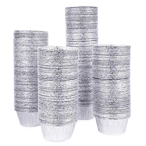 Kingrol 300 Pack Aluminum Foil Ramekins, 4 oz Disposable Baking Cups for Tart, Cupcake, Souffle, Appetizer - Image 1