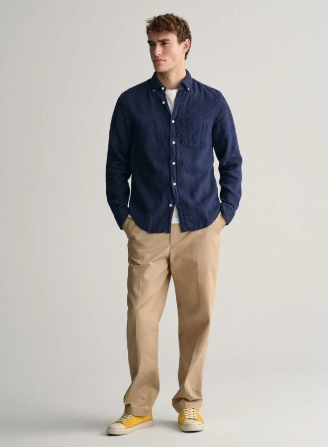 GANT Gant Regular Fit Garment-Dyed Linen Shirt