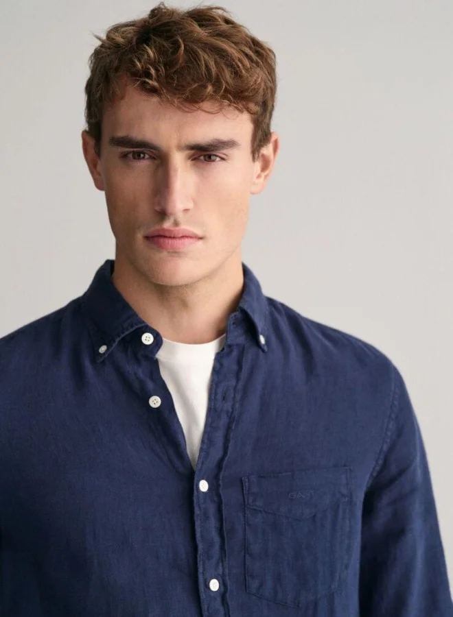 GANT Gant Regular Fit Garment-Dyed Linen Shirt