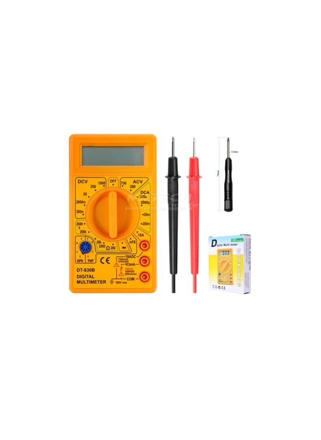 ماركة غير محددة جديد أصفر DT-830B المتعدد الفولتميتر مقياس التيار الكهربائي أوم تستر متر صندوق البيع بالتجزئة الأصلي  - Image 1