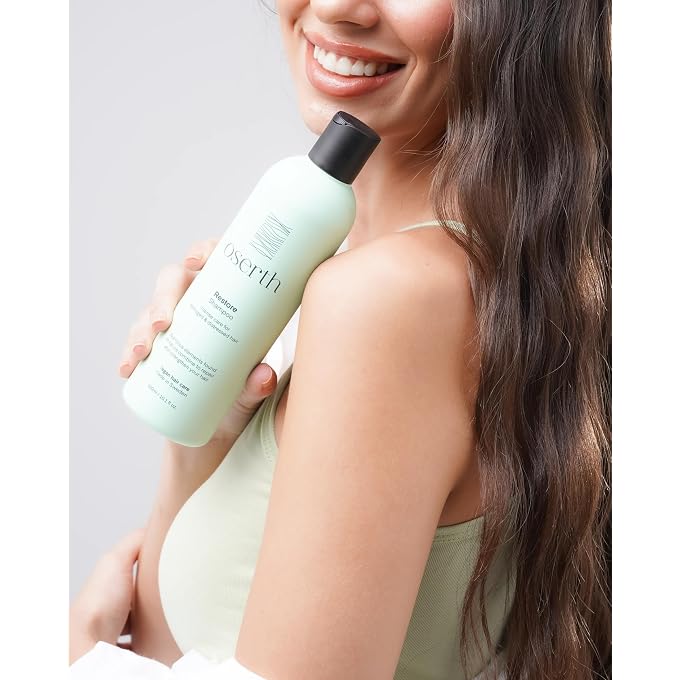 STRBOXONG Restore Shampoo 300ml Sulfate-Free & Paraben-Free Repairing Shampoo for Damaged Hair Infused with Bamboo Extract, Vegetable Protein & Castor Oil Deep Hydration, Shine & Volume - Image 3