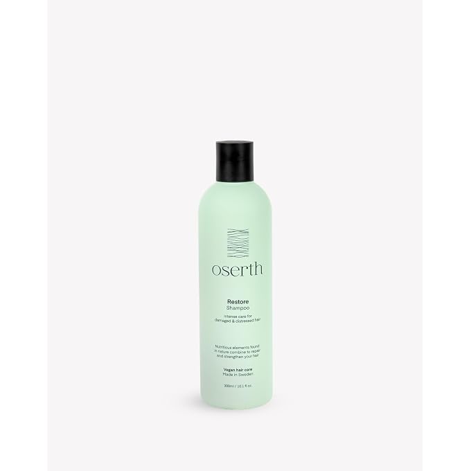 STRBOXONG Restore Shampoo 300ml Sulfate-Free & Paraben-Free Repairing Shampoo for Damaged Hair Infused with Bamboo Extract, Vegetable Protein & Castor Oil Deep Hydration, Shine & Volume - Image 1