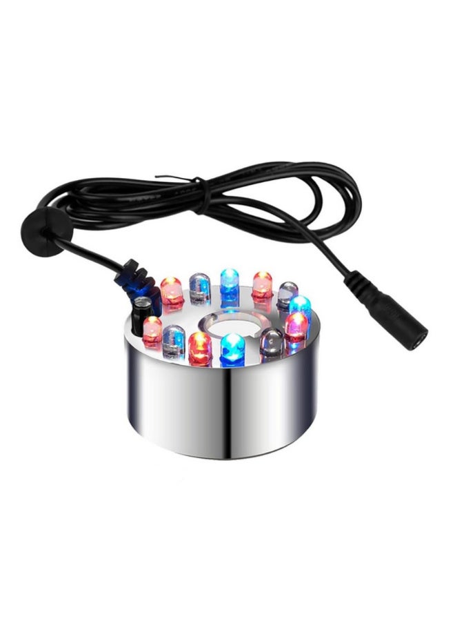 1pcs Mist Maker with LED Light for Reptile Terrarium Fish Tank Aluminium Mini Fogger Indoor Fountain Decorations Funny Planted Tank Accessories no plug  (LED light) - Image 1