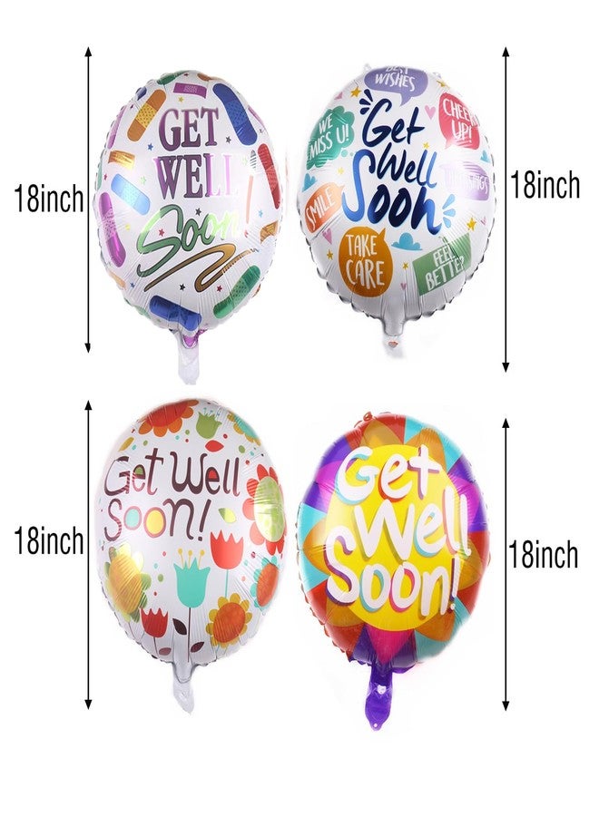 ALLPICK 10PCS Get Well Soon Foil Balloons for Family Friends Party Get Well Soon Theme Party - Image 2