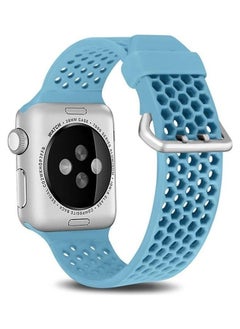 PROMASS Replacement Watchband for Apple Watch Series 7/6/5/4/3/2/1/SE 42/44/45mm Light Blue 